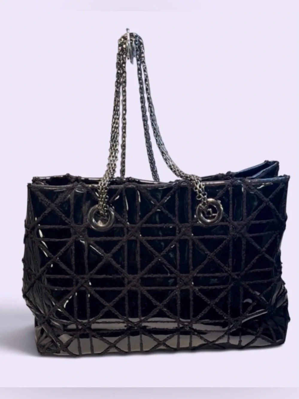 Big Buddha Black Quilted Tote Bag